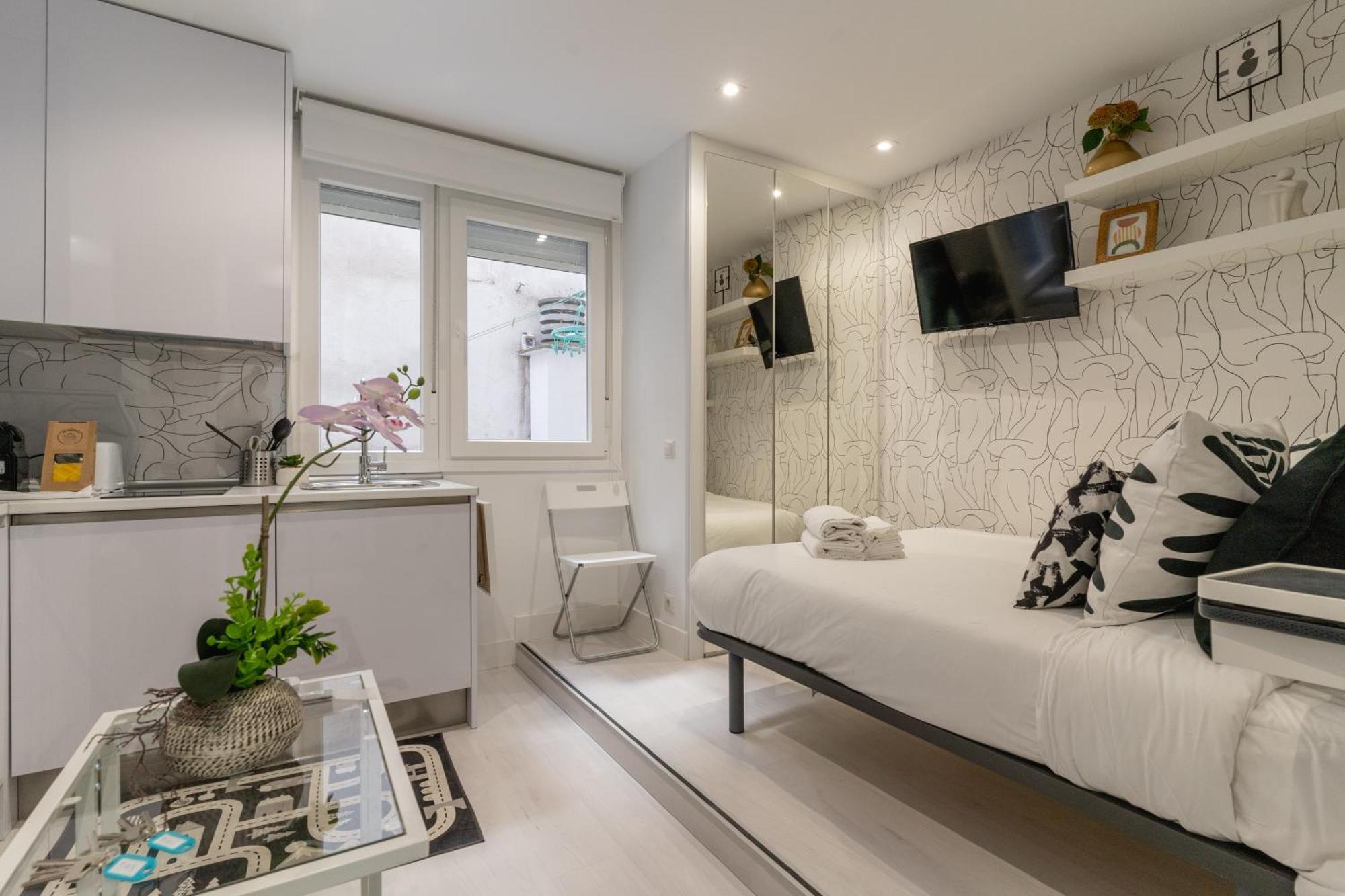 Modern Studio-1Bathroom-Chueca Madrid Exterior foto