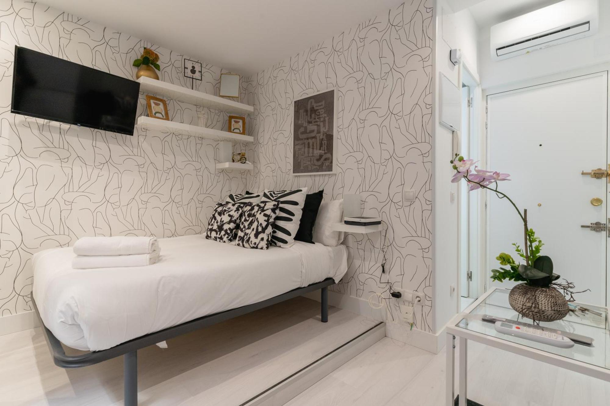 Modern Studio-1Bathroom-Chueca Madrid Exterior foto